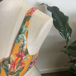 Shade & Shore  Orange Tropical Lightly Lined Underwired Ruffle Swim Top Size 36 D Photo 3