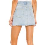 Boyish The Corey Denim Mini Skirt Raw Hem Sunrise Size 26 Photo 2