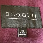 Eloquii Women’s Tie Neck Peplum Blazer Jacket Plus Size 18 Purple Fitted Suiting Photo 6