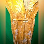 Forever 21  Yellow and White Wide Leg Floral Jumpsuit size Small Photo 3