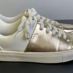 London Rag Women's Gold and White Sneakers Size 8.5/39 Photo 2