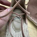 Eileen Fisher  Flat Elastic Lace Up Espadrilles Tan Women's Size 6 NWOT Photo 4