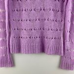 Wet Seal Vintage Y2K Pink Purple Crochet Lightweight Knit Scoop Neck Sweater Photo 7