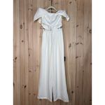 Lulus NWT  Captivating Entrance White Off-the-Shoulder Two-Piece Jumpsuit Sz XS Photo 1