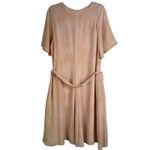 MM Lafleur The Jessica Dress Brushstroke Size XL 100% Silk Peach Salmon Career Orange Photo 8