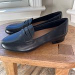 Clarks  Unstructured Un Blush Go Black Leather Penny Loafers Shoes Size 8 Photo 3