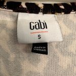 CAbi Knotty Tank Womens Small Leopard Print Sleeveless Side Knot Scoop Neck S Photo 1