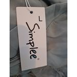 NWT Simplee Women's High Waisted Slit Hem Ruffle Trim Wide Leg Palazzo Size L Green Size L Photo 4