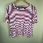 Frank & Eileen Josephine French Tee in White Double Decker Red Size Med Womens Photo 1