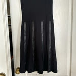 BCBGMAXAZRIA Genuine leather cowl neck black dress size xs NWOT could be a prom dress too Photo 8
