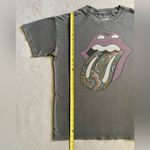 American Eagle  Rolling Stones T-Shirt Gray XS Graphic Tongue Logo Photo 3