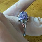 Rose de France Amethyst Sterling Silver Ring Size 7 Photo 2