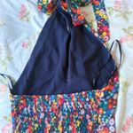 STAUD  Multicolor Floral Halterneck Crop Top Photo 6