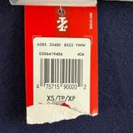 IZOD Cardigan Colorblock Knit V Neck Sweater Navy Blue Purple White Sz XS NWT Photo 9