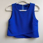 Sugar Lips Royal Blue textured crop top XS Photo 0