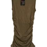 n:philanthropy NWT Buenos Side Ruched Tank in Martini Olive XS Photo 2