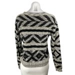 Forever 21  XXI Women's Gray Black Geometric Long Sleeve Knit Sweater Top Size S Photo 1