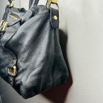 Michael Kors Weston Black Leather Shoulder Satchel Zip Up Tassel Handbag Photo 9