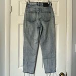 ZARA  High Waist Cropped Raw Hem Jeans - Size 2 Photo 3