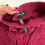 Ambiance Apparel SM Burgundy Design Nylon Capris Leggings Photo 1