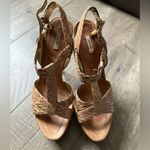 Miu Miu  T Strap Python Snake Print Leather Platform Heels 38 Photo 1