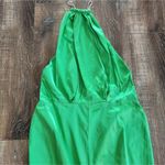 Retrofête Retrofete Margot Dress Green Size Large Silk Blend Open Back NWT Sleeveless Maxi Photo 3