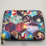 A NWOT Rare HTF Japan Tokyo Disney Princess Small Zip Wallet Retired Item Black Photo 0