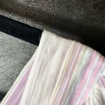 Lush Clothing Lush Lavender And White Stripe‎ Top Size Large Photo 4