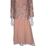 Jessica Howard Women's 3/4-Sleeve Soutache Jacket Fit & Flare Dress Blush Sz 12 Photo 1