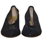 Walter Steiger Womens Classic Pump Heel Black Mesh Mid Almond Toe 7 B Photo 4