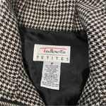 Talbots Houndstooth Wool Blend Quilted Vest Women's Sz P Full Zip Zipper Pockets Photo 10