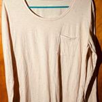 a.n.a Woman . Long sleeve T-shirt Lightweight Pale Pink w/ tiny glitter half moon Photo 5