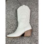 Soda  Women's White Mid Calf Cowboy Boots Size 10 Western Style​ Photo 3