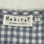 Habitat Sleeveless Top Gingham Checkered Button Accent Casual Comfy Size L READ Photo 5