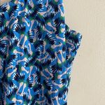 Boden Petronella Jersey Flamingo Splash Print Blue Midi Dress Size 8P Photo 10