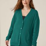 Beyond Yoga  Teal Button-Up Cardigan size M Photo 1