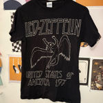Delta Led Zeppelin Black & Cream Graphic Tee Photo 0