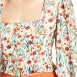 Lost + Wander Renee Long Sleeve Floral Summer Spring Cropped Top Medium NWT Photo 3