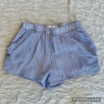 Bishop and Young  Shorts Striped Flared Blue S High Waist Preppy Weekend Vacation Photo 8