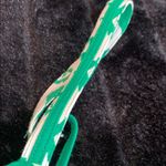 Rachel Zoe Women's NWT Bright Green & White Tropical Print Crop Top Medium Photo 8