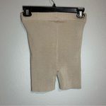 Princess Polly neutral tan ribbed biker shorts women's size small / medium Photo 2