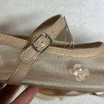 A New Day  Tan Flats with Floral Embellishments Photo 0