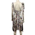 Angie  Sleeveless‎ Shoulder Tie Floral Boho Dress Photo 5