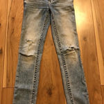 True Religion  Stella Low Rise Skinny Jeans size 25 trashed distressed ripped Y2K Photo 0