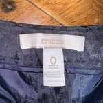 Chico's Chico’s black velvet chevron cropped business casual slacks Photo 1