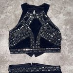 Blondie Nites Elegant Navy Evening Gown with Embellished Waist/ prom dress Photo 3