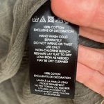 Ecote  top green mineral wash distressed look embroidered Photo 8