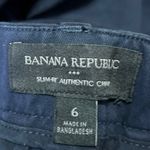 Banana Republic Slim Fit Authentic Chino Navy Blue Straight Trouser Pants Size 6 Photo 3