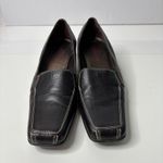 Sesto Meucci Dark Brown Pebbled Leather Square Toe Heels 90s Italy Shoes Chic 6 Photo 1