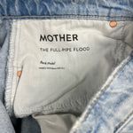 NWT MOTHER The Full Pipe Flood High Rise Barrel Jeans in Back Pedal Sz30 Blue Size 30 Photo 2